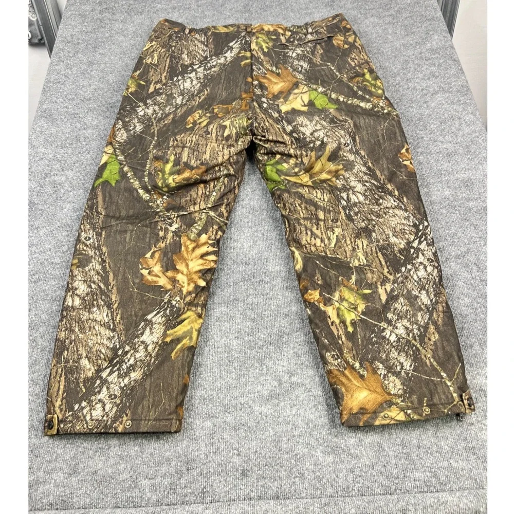 Cabelas Mens 3XL Mossy Oak Break-Up Insulated Full Side Zip Hunting Pants Camo